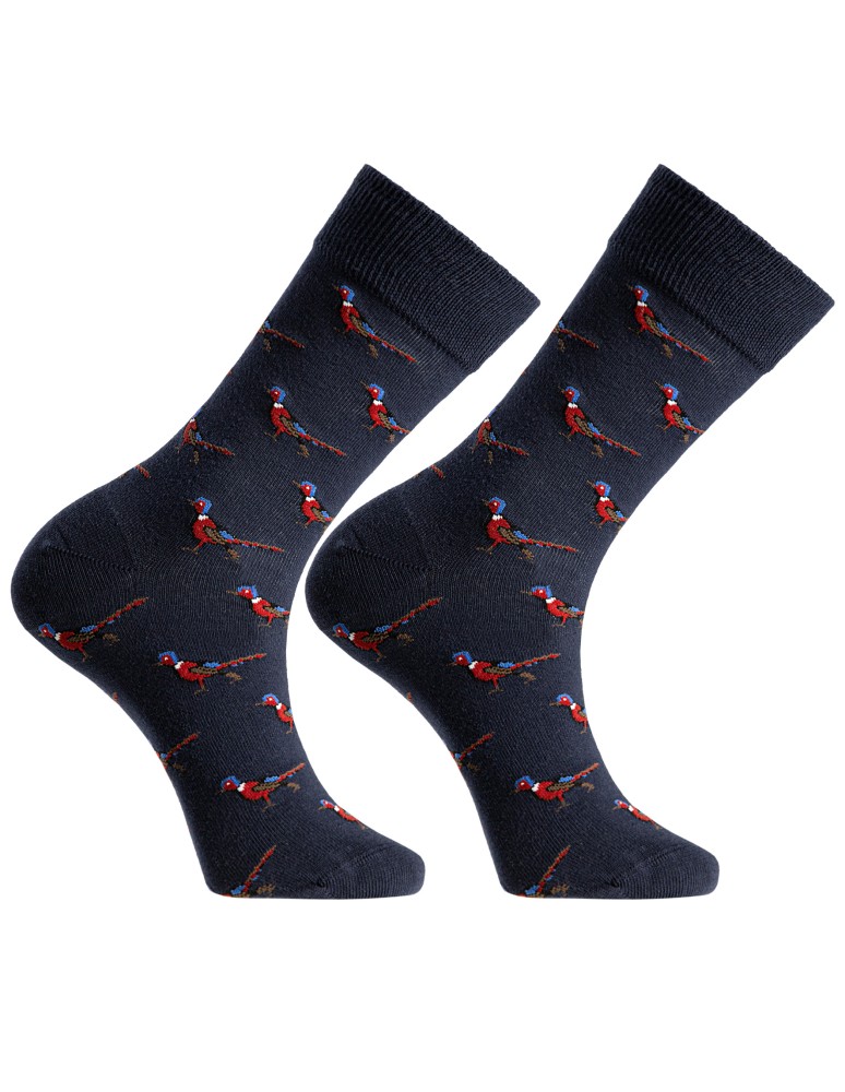 Skarpetki długie - Skarpetki męskie casual z motywem zwierzęcym bawełniane 4-pak WIELOKOLOROWY  - produkt moraj.pl 4