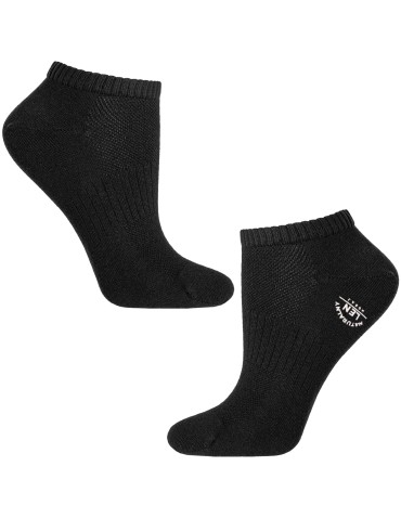 Stopki klasyczne - Skarpetki damskie stopki krótkie z lnem klasyczne gładkie 6-pak WIELOKOLOROWY - produkt 6