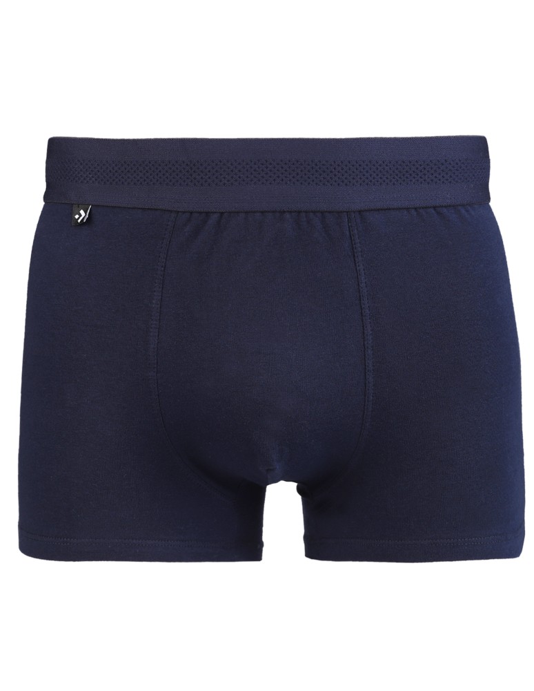 Bokserki dopasowane - Bokserki męskie bawełniane dopasowane gładkie 6-pak GRANATOWY - produkt moraj.pl 2