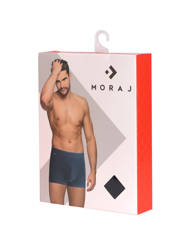 Bokserki dopasowane - Bokserki męskie bawełniane dopasowane gładkie 6-pak GRANATOWY - produkt moraj.pl 4