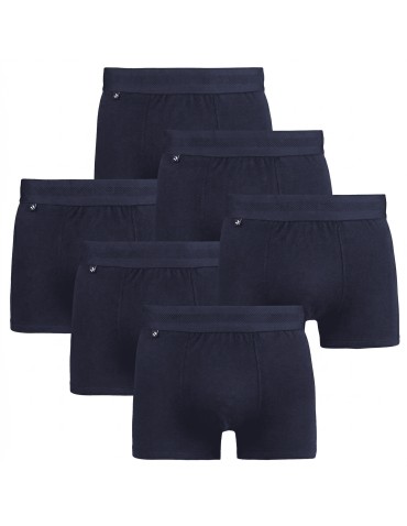 Bokserki męskie bawełniane dopasowane gładkie 6-pak
