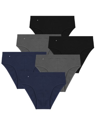 Slipy majtki męskie klasyczne z wiskozy bambusowej 6-pak