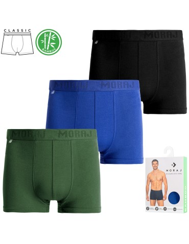 Bokserki męskie majtki dopasowane z wiskozy bambusowej klasyczne 6-pak  - produkt 2