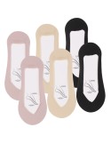 Damskie skarpetki mikrostopki prążkowane z antypoślizgową podeszwą 6-pak
