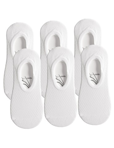 Skarpetki damskie niskie stopki klasyczne 6-pak - BIAŁY