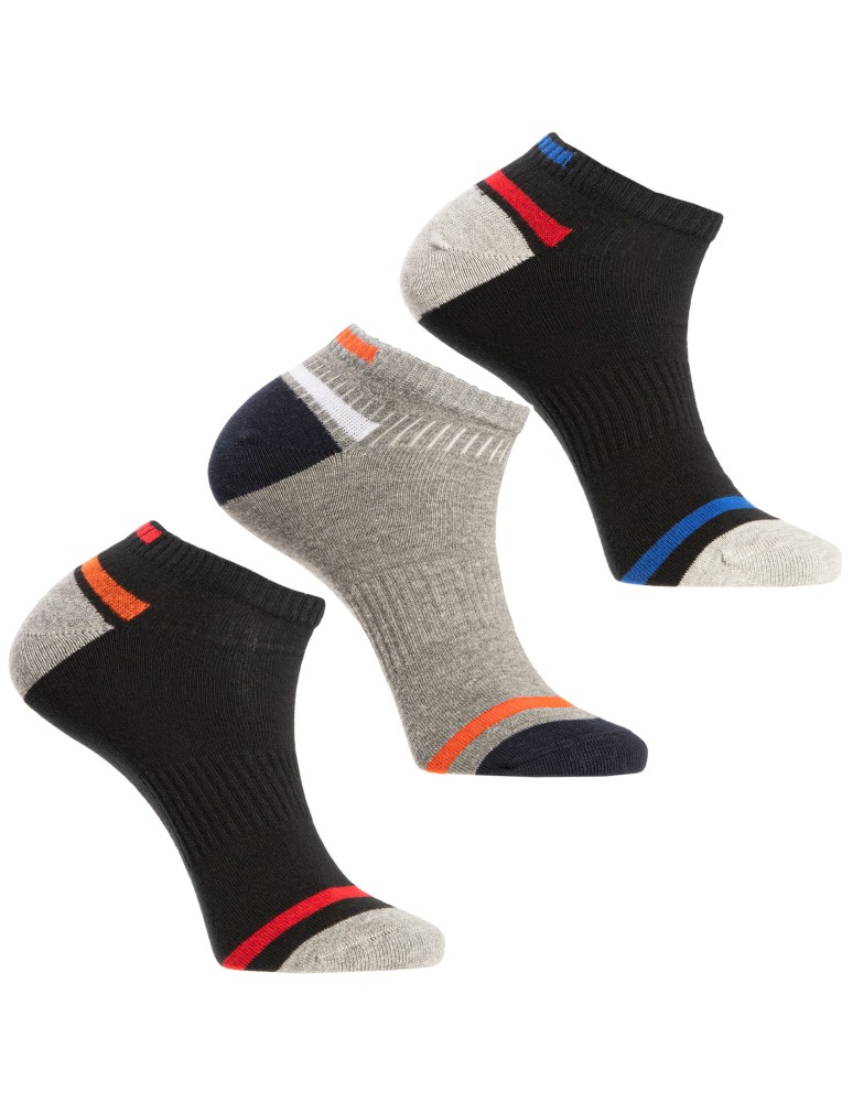 Stopki klasyczne - Skarpetki męskie stopki bawełniane z elastycznym ściągaczem 6-pak WIELOKOLOROWY - produkt moraj.pl 5