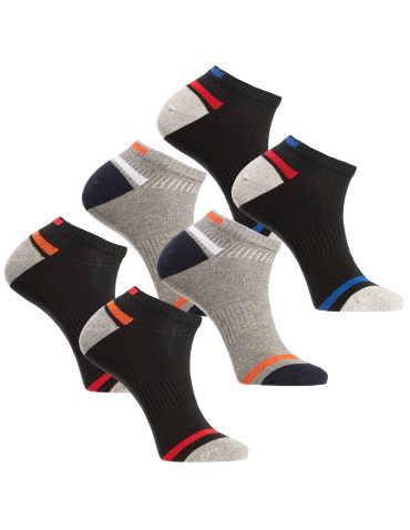 Skarpetki męskie stopki bawełniane z elastycznym ściągaczem 6-pak