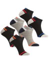Skarpetki męskie stopki bawełniane z elastycznym ściągaczem 6-pak WIELOKOLOROWY
