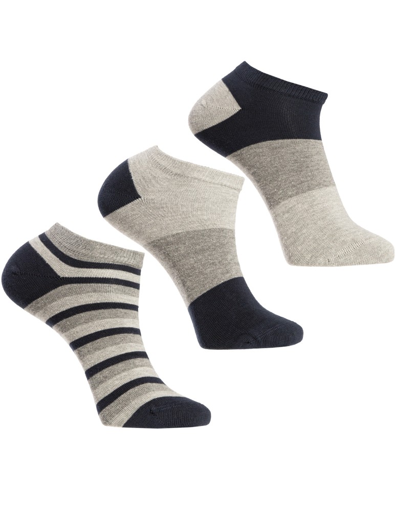 Stopki klasyczne - Skarpetki męskie stopki wykonane z miękkiej i oddychającej bawełny 12-pak WIELOKOLOROWY - produkt moraj.pl 2