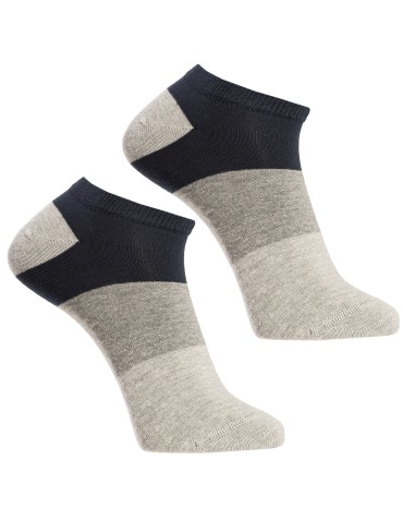 Stopki klasyczne - Skarpetki męskie stopki wykonane z miękkiej i oddychającej bawełny 12-pak WIELOKOLOROWY - produkt 3