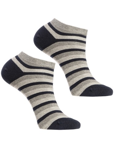 Stopki klasyczne - Skarpetki męskie stopki wykonane z miękkiej i oddychającej bawełny 12-pak WIELOKOLOROWY - produkt 4