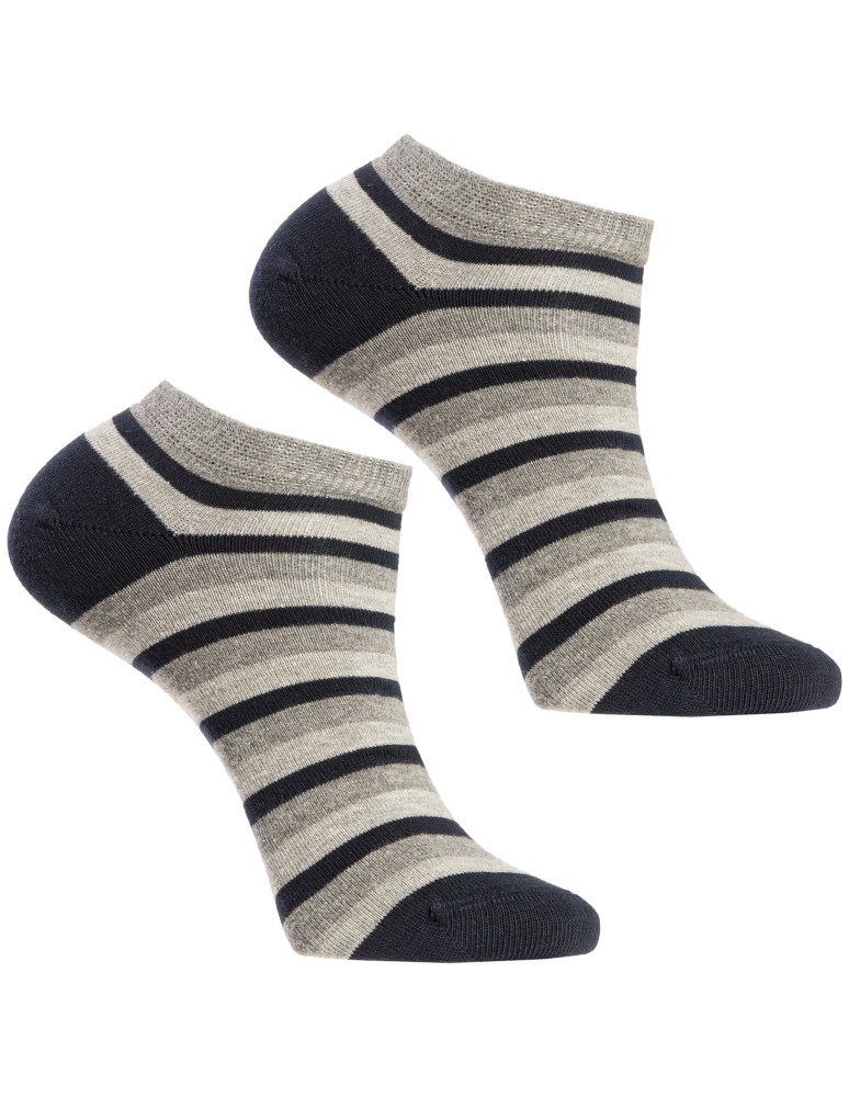 Stopki klasyczne - Skarpetki męskie stopki wykonane z miękkiej i oddychającej bawełny 12-pak WIELOKOLOROWY - produkt moraj.pl 4