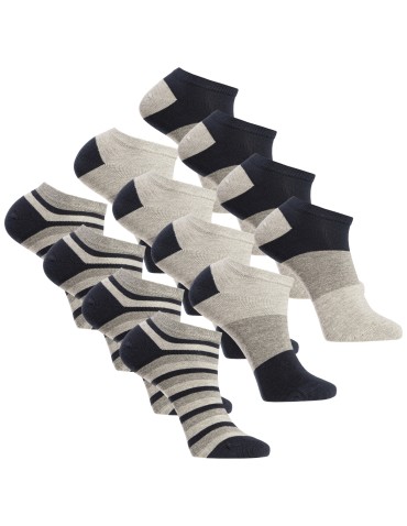 Skarpetki męskie stopki wykonane z miękkiej i oddychającej bawełny 12-pak