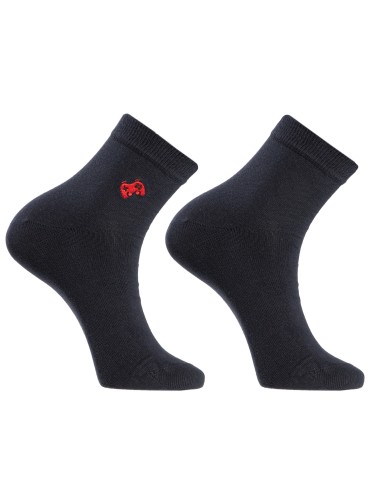 Stopki klasyczne - Skarpetki męskie bawełniane do kostki z motywem gier 12-pak WIELOKOLOROWY - produkt 4