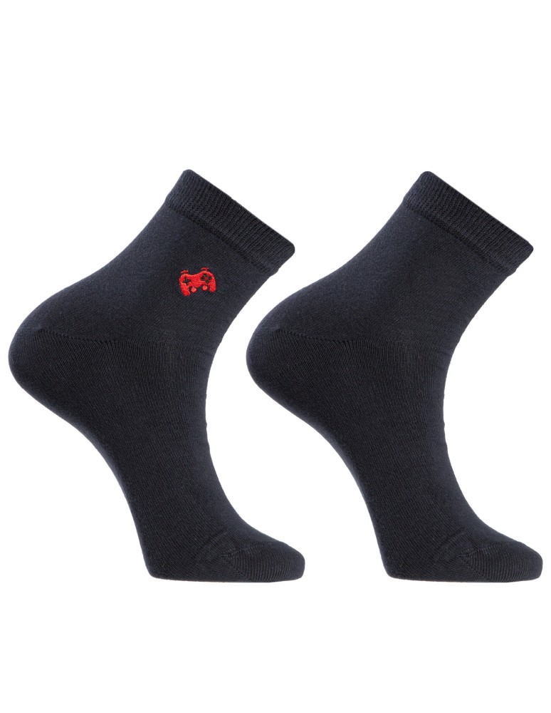 Stopki klasyczne - Skarpetki męskie bawełniane do kostki z motywem gier 12-pak WIELOKOLOROWY  - produkt moraj.pl 4