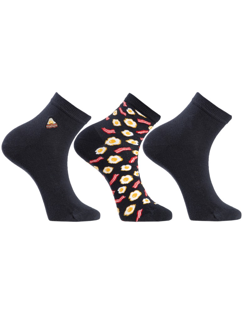 Skarpety stopki - Skarpetki męskie bawełniane do kostki wzór w jedzenie 12-pak WIELOKOLOROWY  - produkt moraj.pl 2