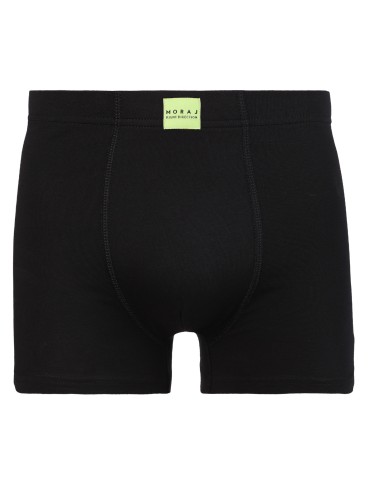 Bokserki dopasowane - Bokserki męskie klasyczne dopasowane z naszywką 3-pak CZARNY - produkt 3