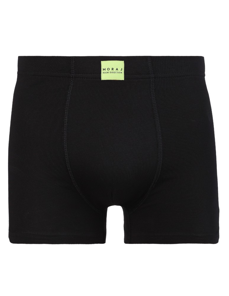 Bokserki dopasowane - Bokserki męskie klasyczne dopasowane z naszywką 3-pak CZARNY  - produkt moraj.pl 3