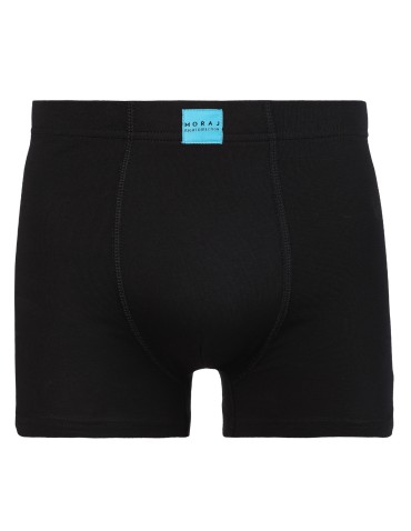 Bokserki dopasowane - Bokserki męskie klasyczne dopasowane z naszywką 3-pak CZARNY - produkt 4