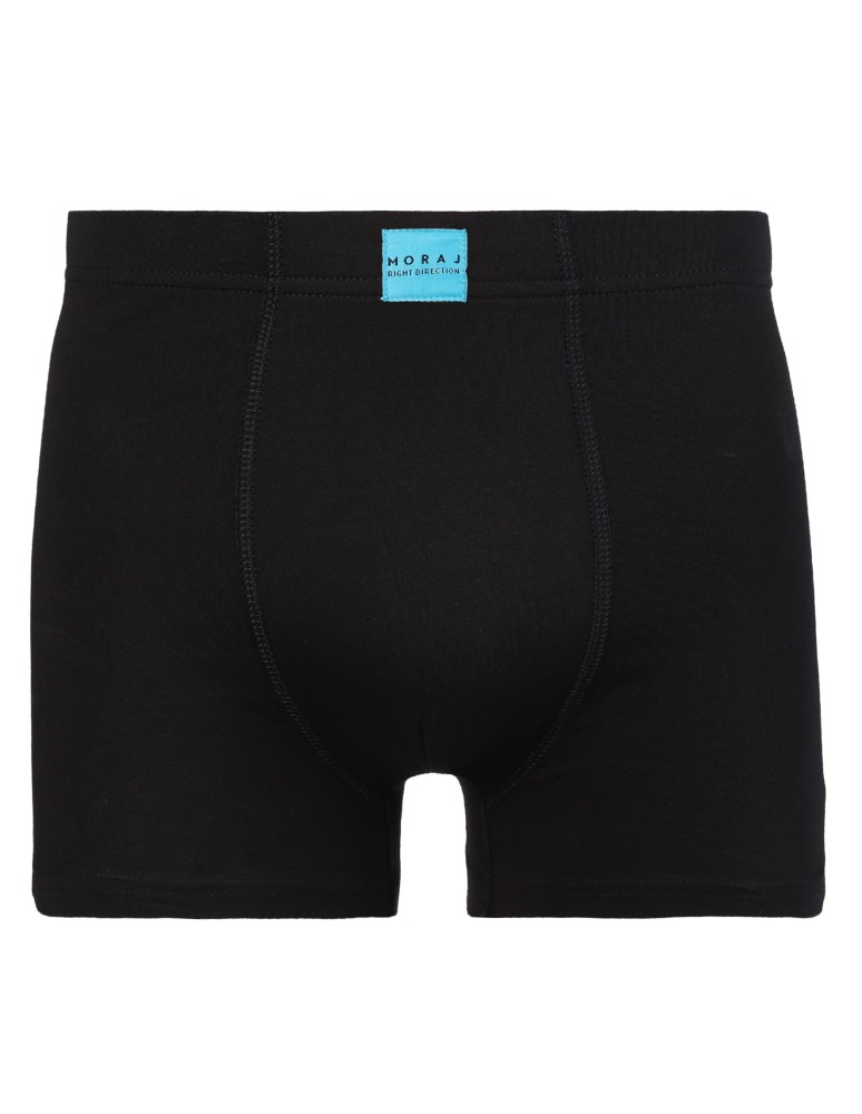 Bokserki dopasowane - Bokserki męskie klasyczne dopasowane z naszywką 3-pak CZARNY  - produkt moraj.pl 4