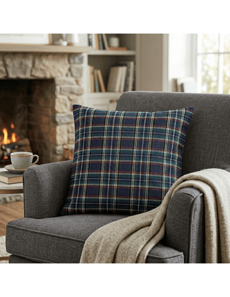 Poszewki - Zestaw poszewek na poduszkę w kratkę 4-pak WIELOKOLOROWY  - produkt moraj.pl 3