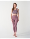 Legginsy damskie z wysokim stanem funkcyjne RÓŻOWY