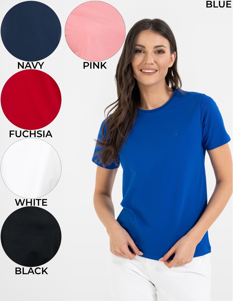 Koszulki i T-shirty - Koszulka damska bawełna Premium T-shirt dekolt okrągły BIAŁY - produkt moraj.pl 1