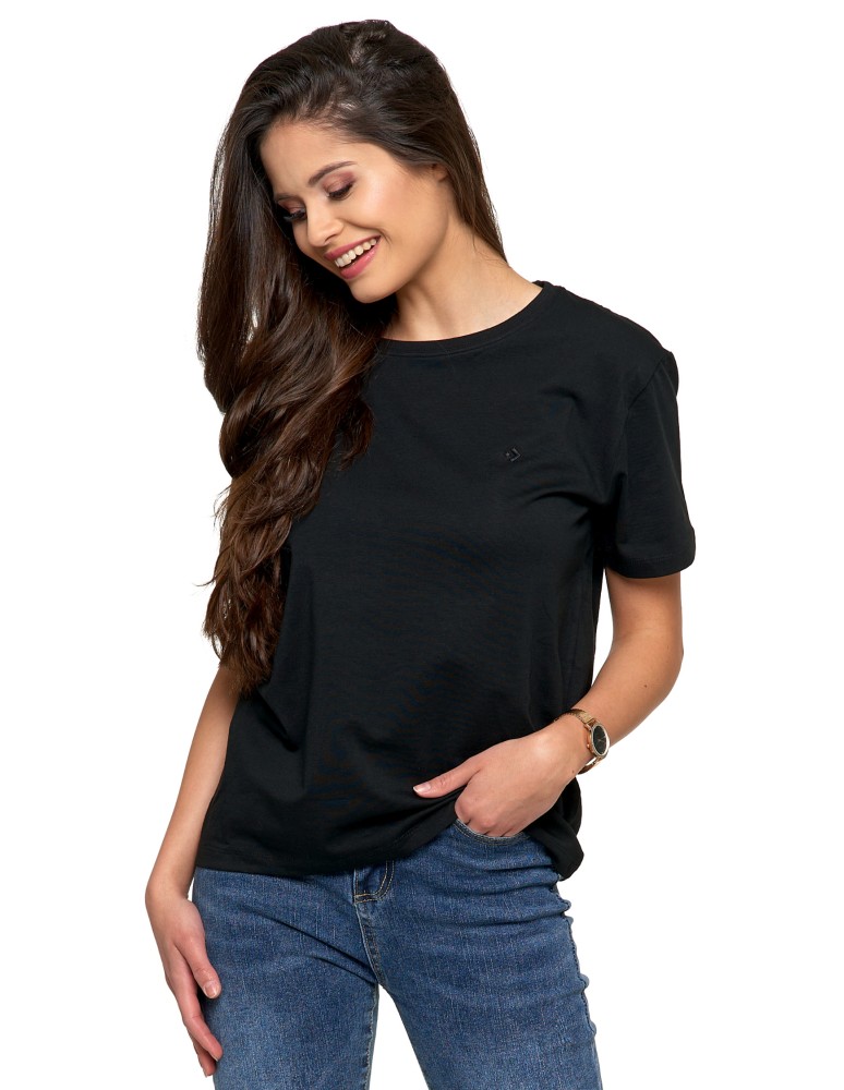 Koszulki i T-shirty - Koszulka damska bawełna Premium T-shirt dekolt okrągły BIAŁY  - produkt moraj.pl 61