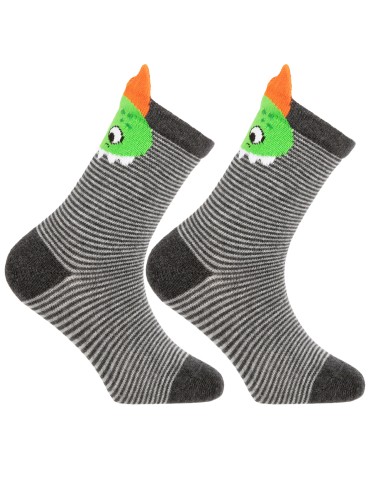 Długie - Skarpetki chłopięce bawełniane w zabawne wzory 6-pak WIELOKOLOROWY - produkt 4