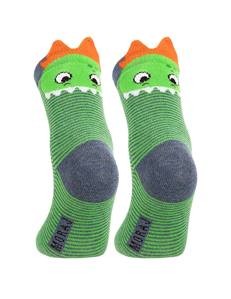 Długie - Skarpetki chłopięce bawełniane w zabawne wzory 6-pak WIELOKOLOROWY  - produkt moraj.pl 9