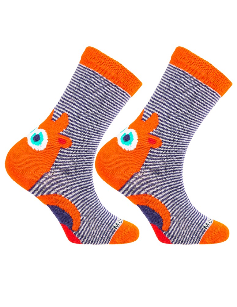 DO KOSTKI - Chłopięce skarpetki bawełniane kolorowe w zabawne potworki 6-pak WIELOKOLOROWY  - produkt moraj.pl 8