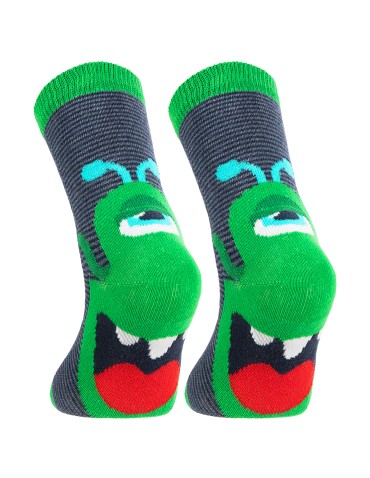 DO KOSTKI - Chłopięce skarpetki bawełniane kolorowe w zabawne potworki 6-pak WIELOKOLOROWY - produkt 5