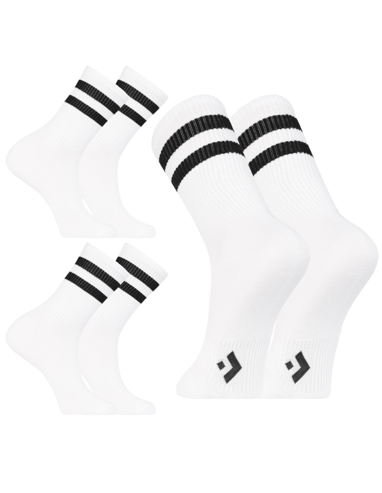 Skarpety męskie bawełniane klasyczne długie 3-pak BIAŁY