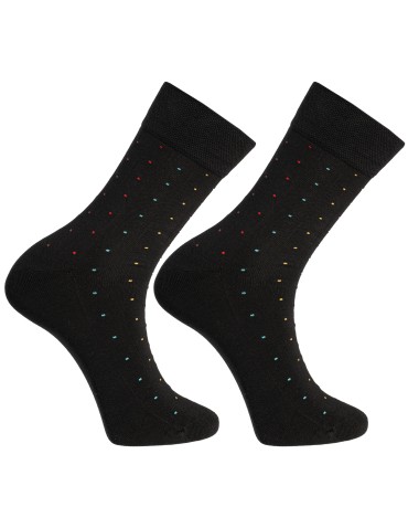 Skarpetki długie - Skarpety męskie bawełniane garniturowe klasyczne 4-pak WIELOKOLOROWY - produkt 5