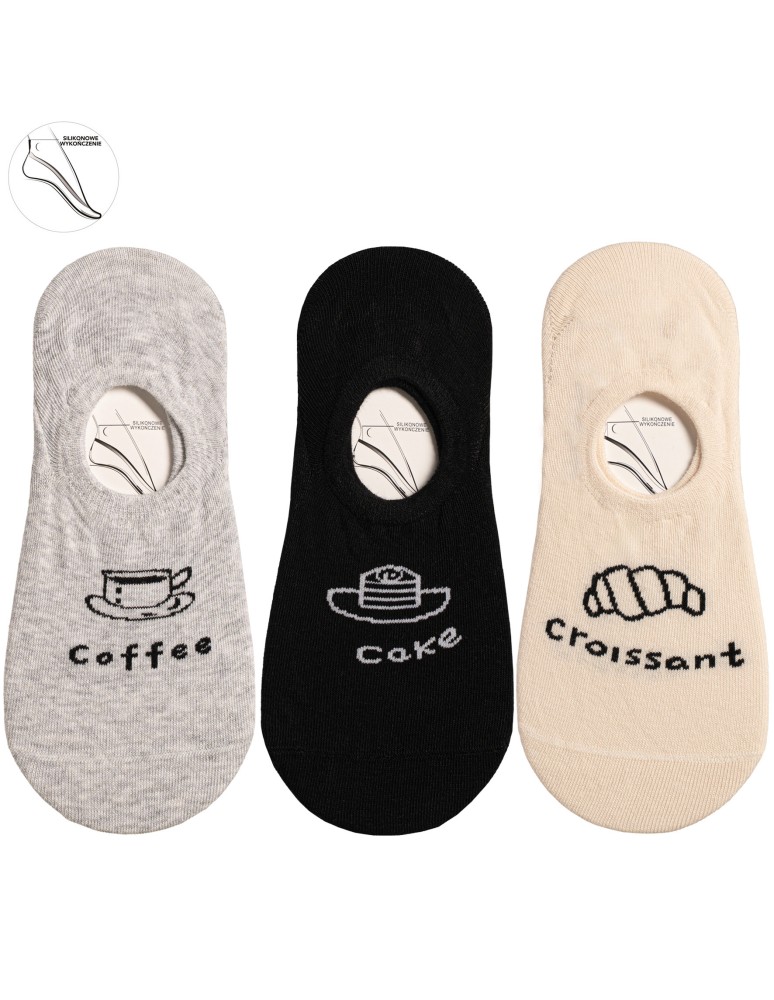 Niskie stopki - Skarpetki damskie niskie stopki bawełniane WIELOKOLOROWY  - produkt moraj.pl 5