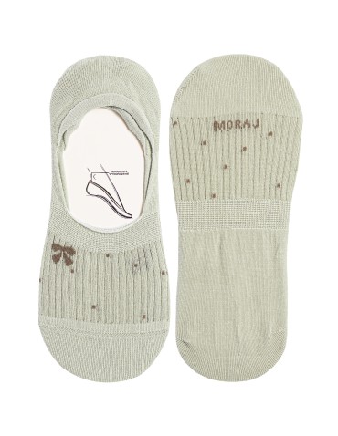 Skarpetki damskie niskie stopki bawełniane z motywem kokardki i kropek 5-pak  - produkt 2