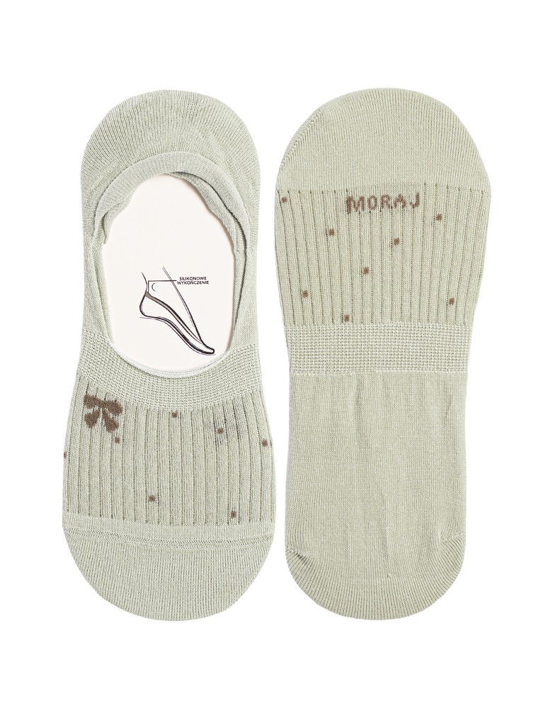 Niskie stopki - Skarpetki damskie niskie stopki bawełniane z motywem kokardki i kropek 5-pak WIELOKOLOROWY  - produkt moraj.pl 2