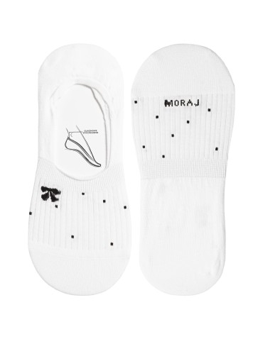 Niskie stopki - Skarpetki damskie niskie stopki bawełniane z motywem kokardki i kropek 5-pak WIELOKOLOROWY - produkt 4