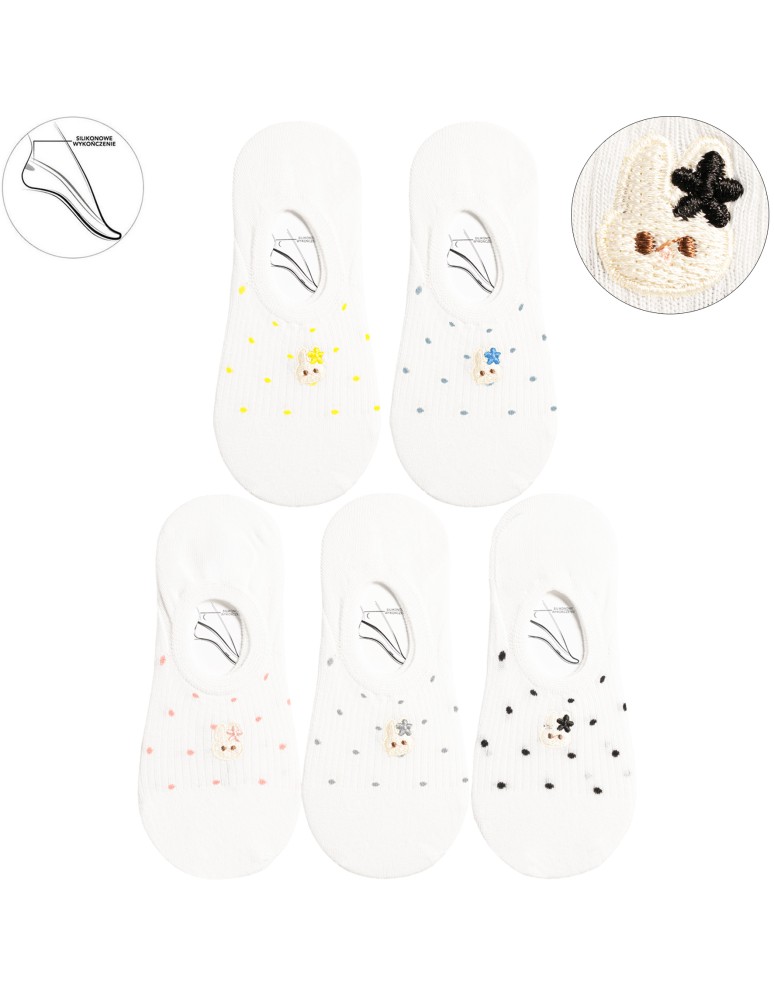 Niskie stopki - Skarpetki damskie niskie stopki WIELOKOLOROWY  - produkt moraj.pl 2