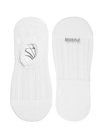 Niskie stopki - Skarpetki damskie niskie stopki z wiskozy bambusowej prążkowane 4-pak WIELOKOLOROWY - produkt 3