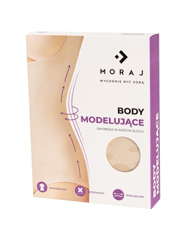 Body modelujące damskie mocno kompresyjne z odpinanymi ramiączkami  - produkt 2