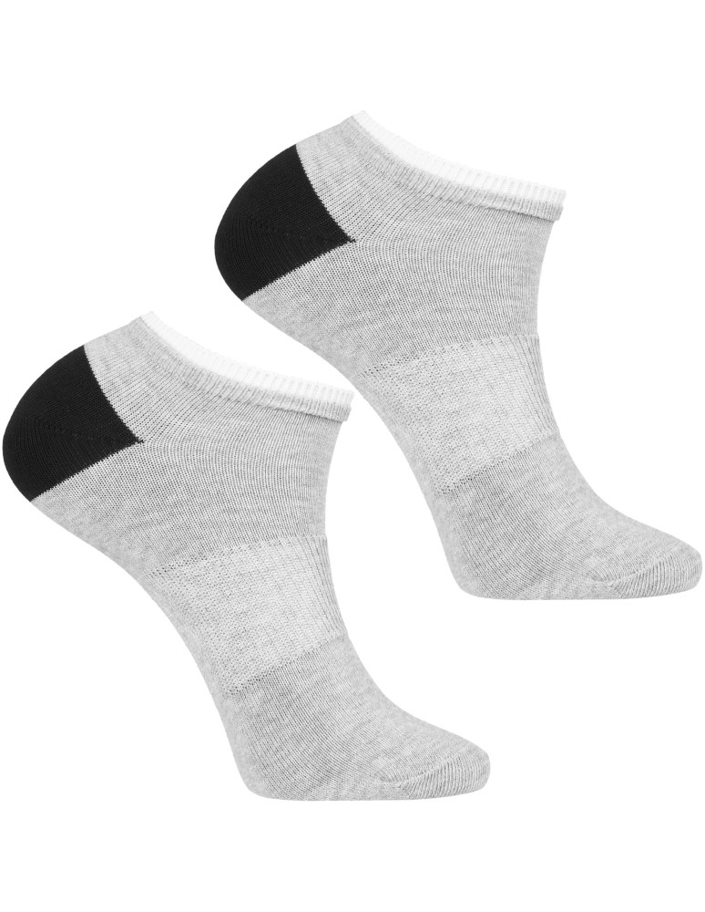 Stopki klasyczne - Skarpetki stopki męskie bawełniane z kontrastowym akcentem 3-pak WIELOKOLOROWY - produkt moraj.pl 2