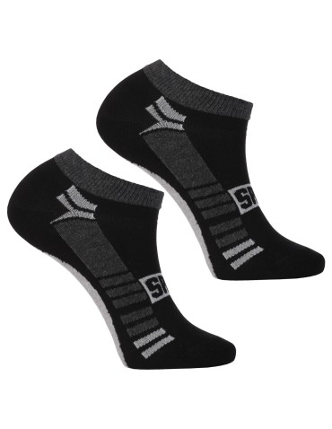 Stopki klasyczne - Skarpety męskie stopki bawełniane ze sportowym akcentem 3-pak WIELOKOLOROWY - produkt 4