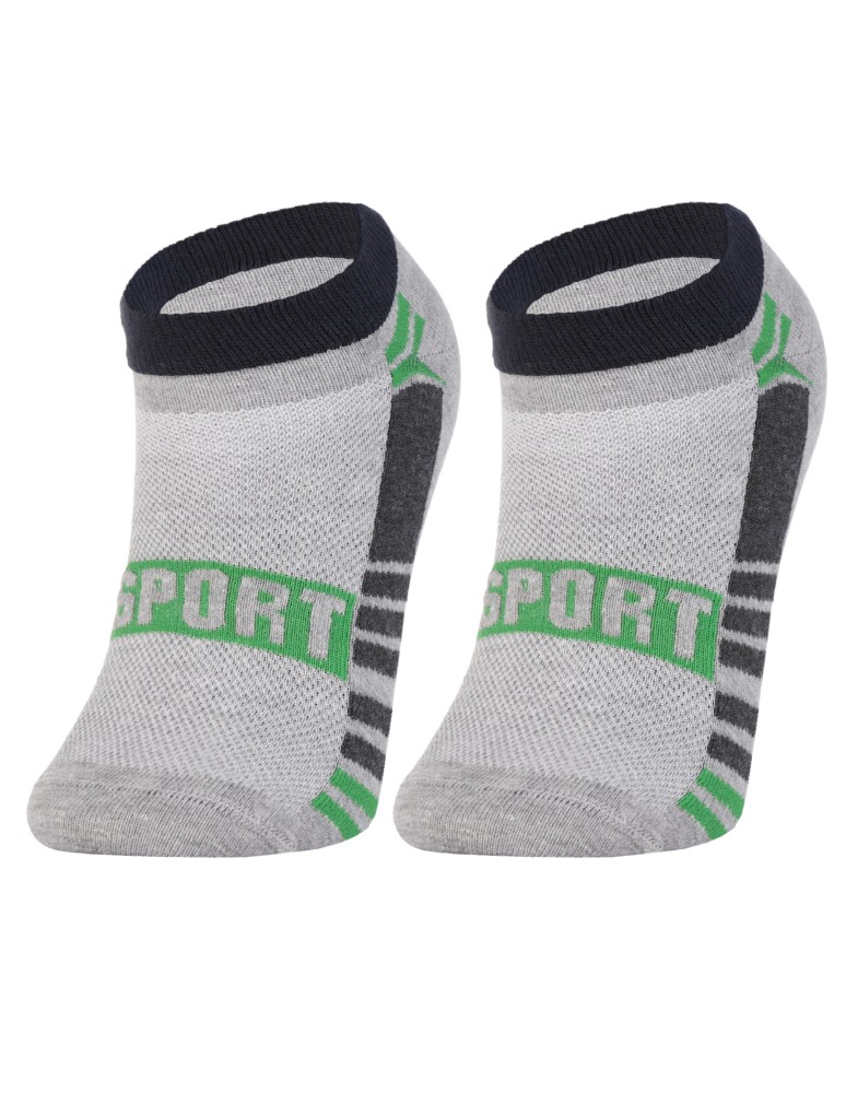 Stopki klasyczne - Skarpety męskie stopki bawełniane ze sportowym akcentem 3-pak WIELOKOLOROWY  - produkt moraj.pl 9