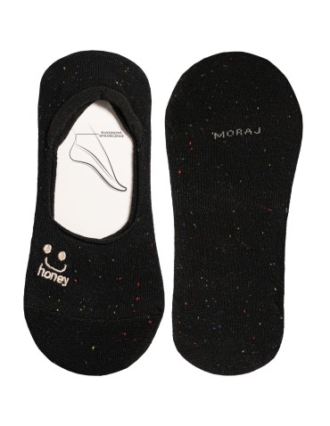 Niskie stopki - Skarpetki damskie bawełniane niskie stopki melanżowe z motywem uśmiechu 10-pak WIELOKOLOROWY - produkt 4