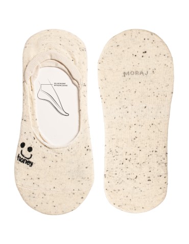 Niskie stopki - Skarpetki damskie bawełniane niskie stopki melanżowe z motywem uśmiechu 10-pak WIELOKOLOROWY - produkt 6