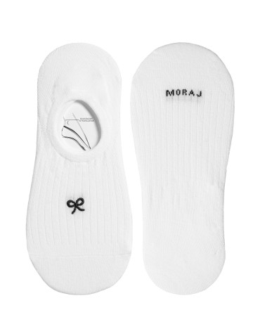 Niskie stopki - Stopki damskie bawełniane prążkowane z haftowanymi wzorami 5-pak WIELOKOLOROWY - produkt 3