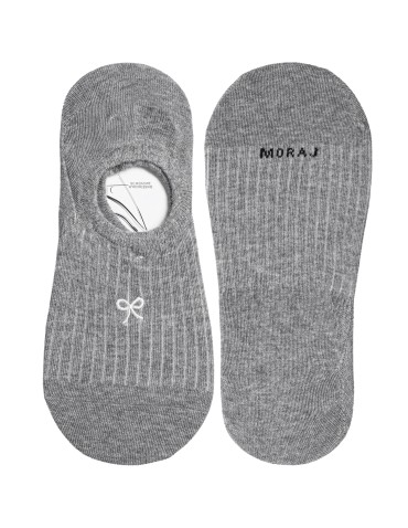 Niskie stopki - Stopki damskie bawełniane prążkowane z haftowanymi wzorami 5-pak WIELOKOLOROWY - produkt 4