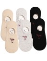 Skarpetki damskie niskie stopki 6-pak WIELOKOLOROWY