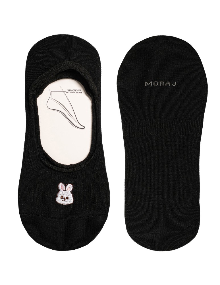 Niskie stopki - Skarpetki damskie niskie stopki bawełniane w urocze haftowane wzory 5-pak WIELOKOLOROWY  - produkt moraj.pl 5